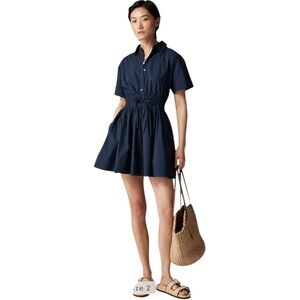 J. Crew Navy Blue Short Sleeve Dress